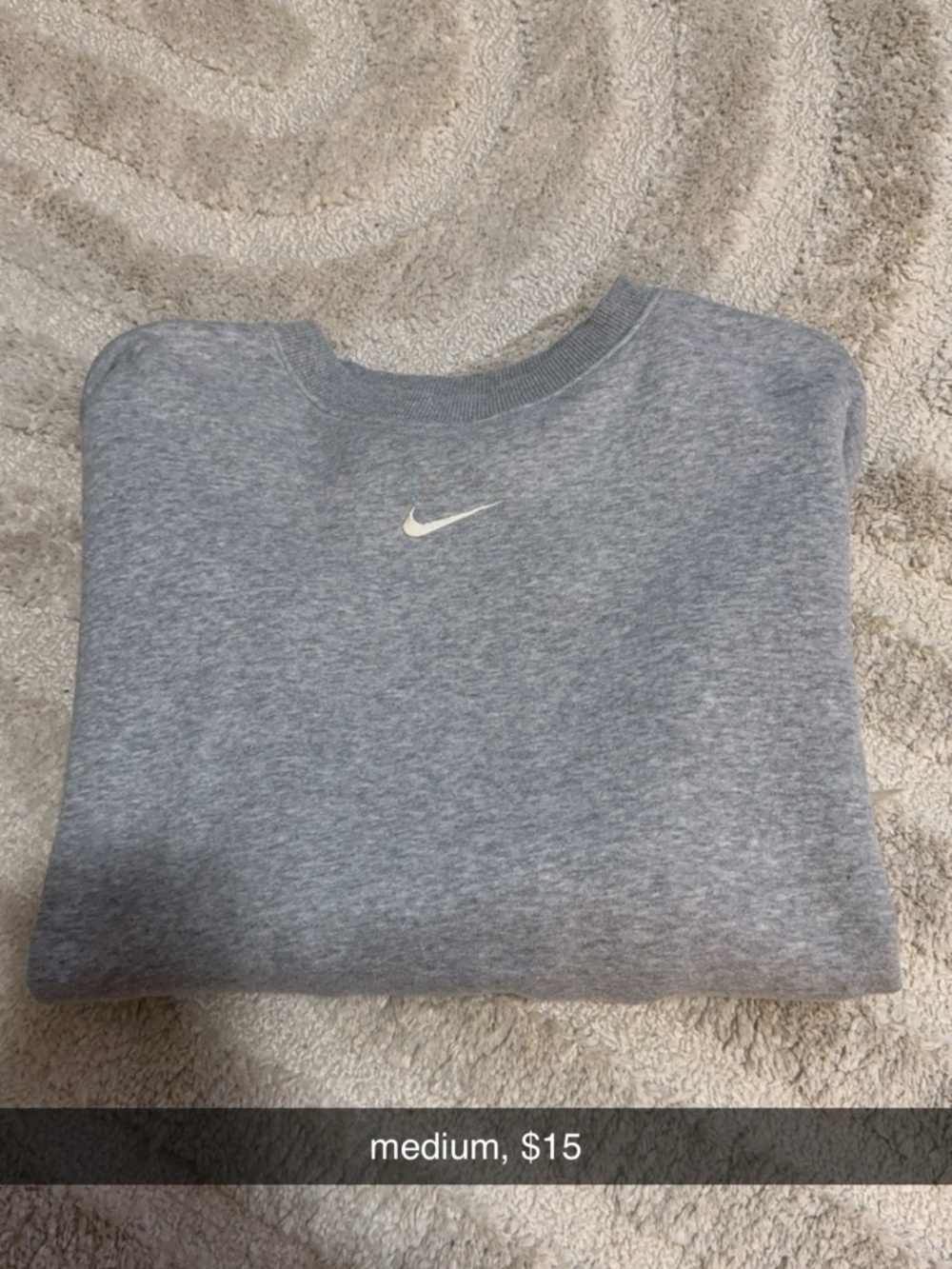 Nike Light Gray Crewneck